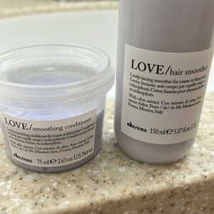 Davines love smoothing conditioner and hair smoother